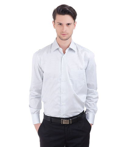 Nina Ricci Grey & Offwhite Stripe Shirt