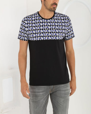 Geometric Shoulder Print T-shirt