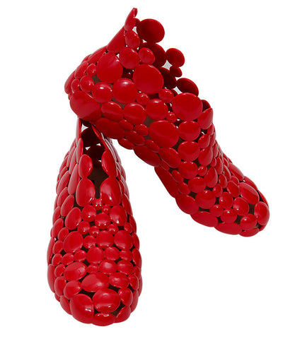 The Melissa Gaetano Pesce-Red Bubble Shoes