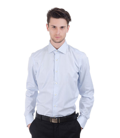 ALEA LT. BLUE STRIPE SHIRT