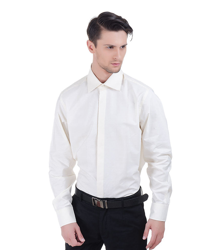 Nina Ricci Self Design Off-white Shirt