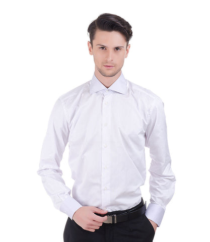 Nina Ricci Lilac Stripe Shirt With Contrast Lilac Collar