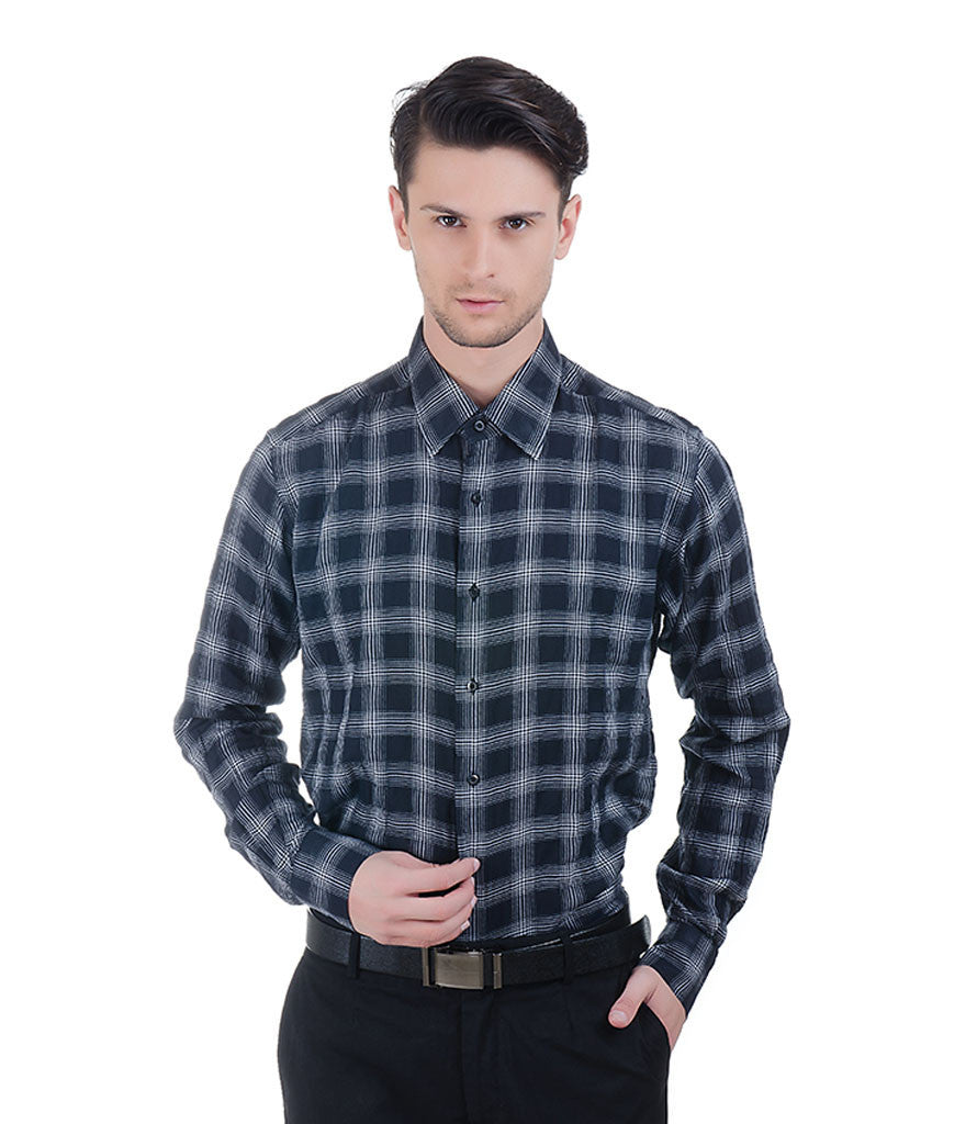 Lagerfeld Black Big Check Shirt