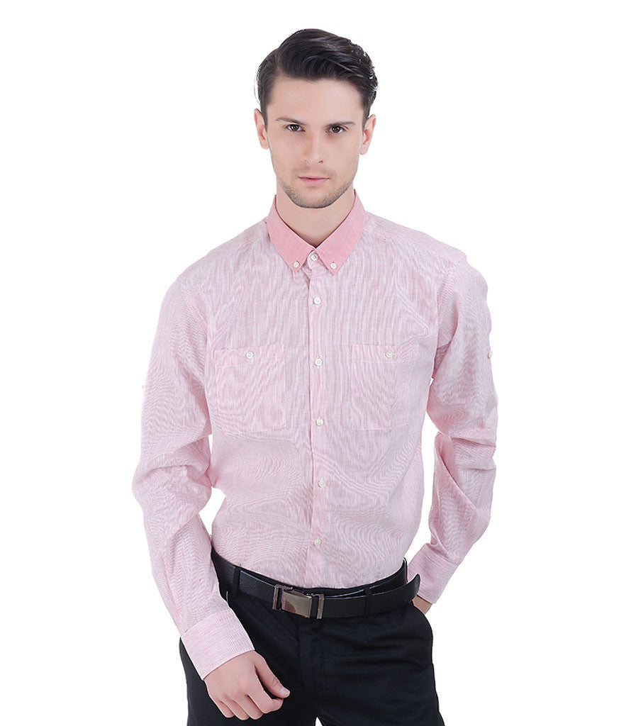 Lagerfeld Pink Thin Stripe Shirt