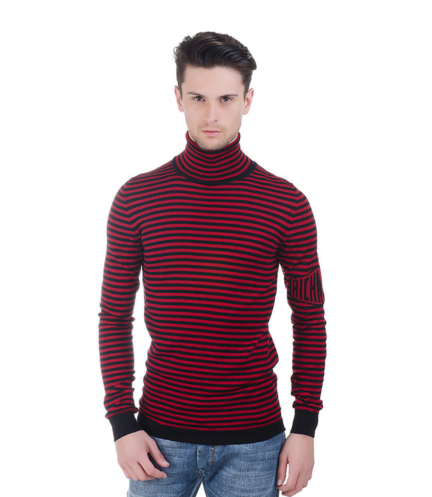 Richmond Maroon & Black High Neck