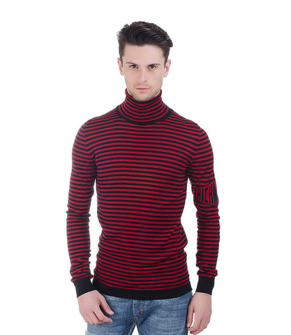 Richmond Maroon & Black High Neck