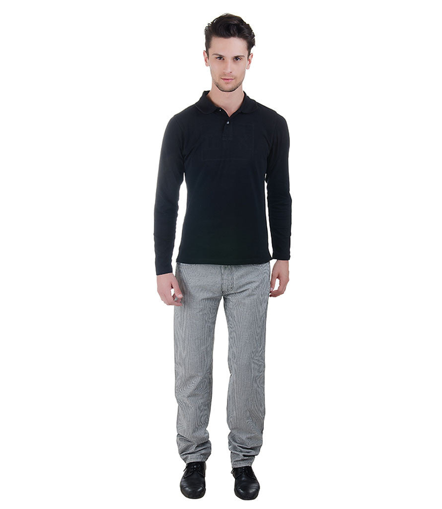 Lagerfeld Blue White Stripe Trouser