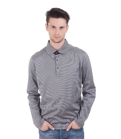 Lagerfeld Grey & Mauve Pin Stripe T-Shirt