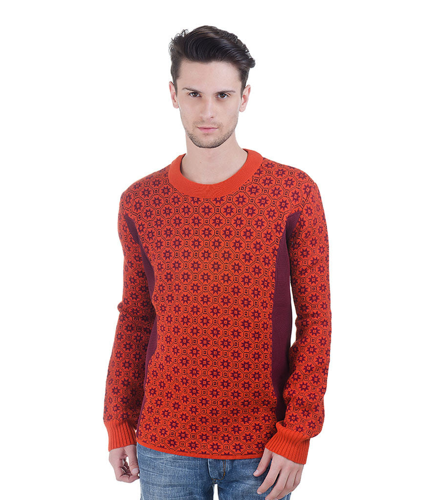 CHRISTIAN LACROIX RUST PULLOVER
