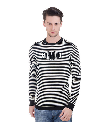 Richmond Black & White Stripe Pullover