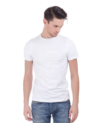 Lagerfeld White Rubber Print T-Shirt
