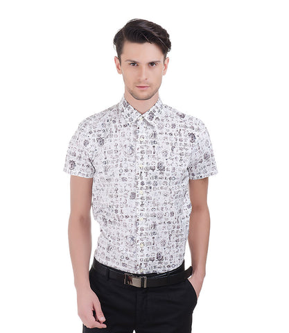 CHRISTIAN LACROIX WHITE LACROIX PRINT SHIRT