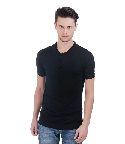 Richmond Black Half Sleeve Pullover