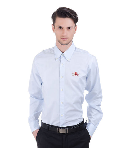 CHRISTIAN LARCOIX LT. BLUE SHIRT WITH LACROIX LOGO