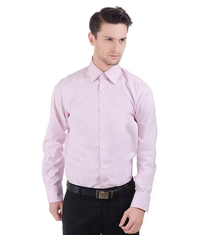 Christian Lacroix Pink Check Shirt With Self Star Print