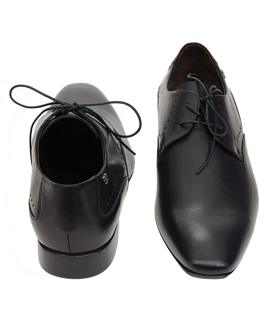 Bruno Magli Black Lace-up Shoes
