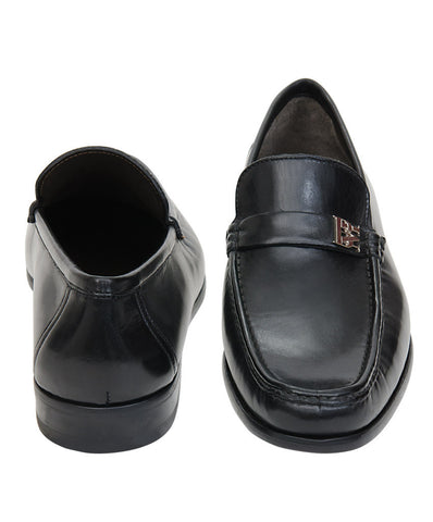 Bruno Magli Black Slip-On Shoes