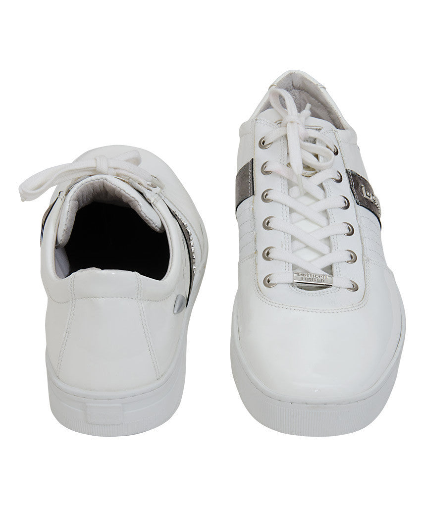 Roberto Botticelli White Patent Leather Sneaker
