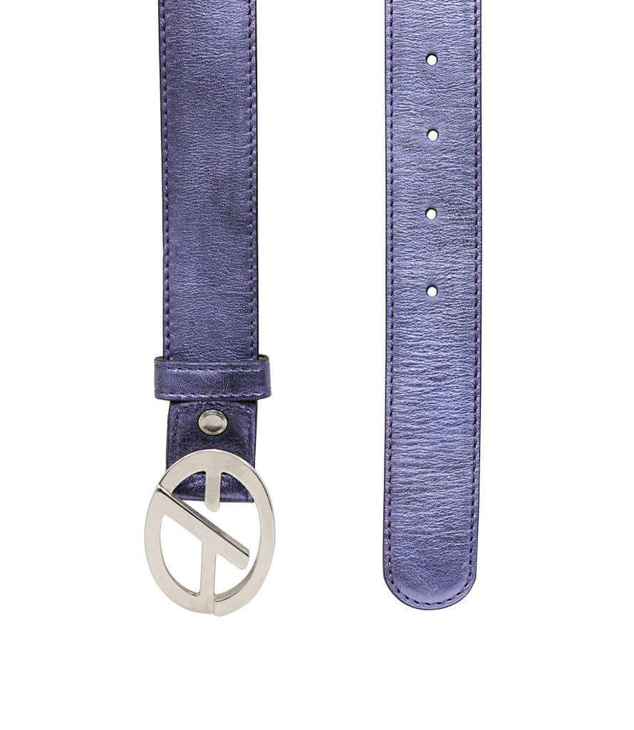 Francesco Biasia Purple Logo Blet