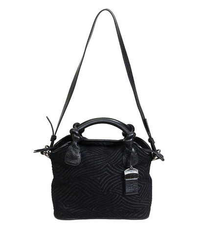 Francesco Biasia Black Fabric & Leather Bag