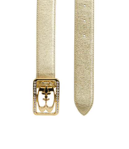 Braccialini Gold Leather Belt