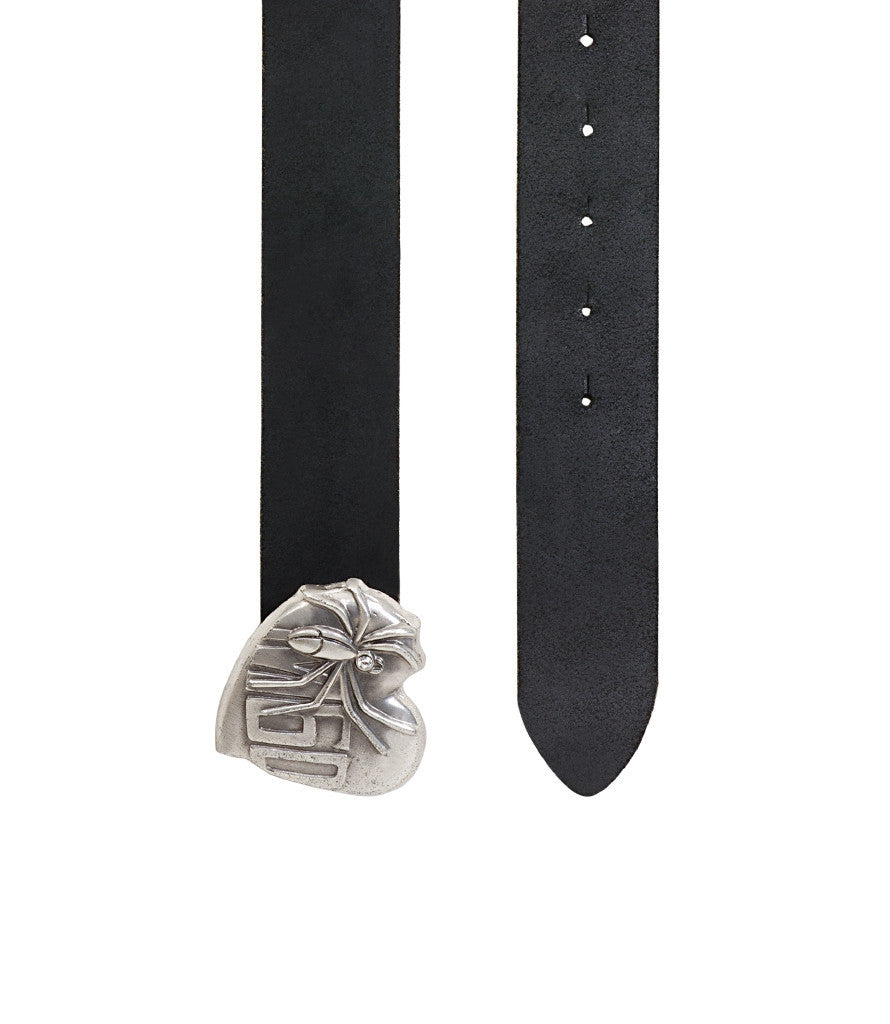 Miss Sixty Black Belt With Heart Buckle