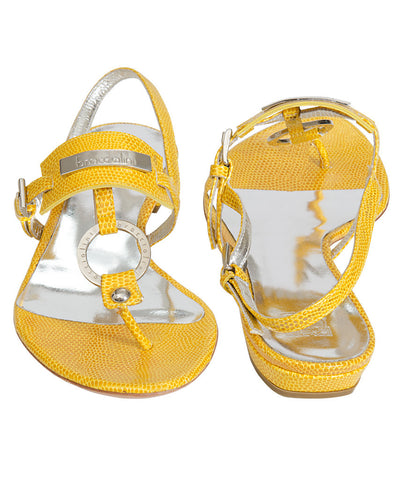 Braccialini Yellow Flat Sandals