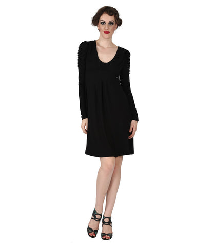 Miss Sixty Black Fullsleeves Dress